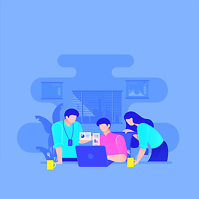 여자 남자 회사 비즈니스 회의 상반신 성인 컵 세명 파란색 노트북 사무 비즈니스맨 비즈니스우먼 동료 얼굴없음 성인만 모션그래픽 MP4 MOV 식기 컬러 관계 사람 전자제품 업무 직장인 동영상 파일형식