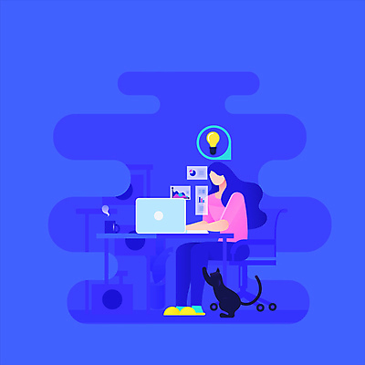 전신 한마리 여자 의자 비즈니스 전구 그래프 한명 앉기 성인 파란색 노트북 컴퓨터 고양이 사무 비즈니스우먼 책상 문서 재택근무 프리랜서 얼굴없음 성인여자한명만 디지털노마드 모션그래픽 MP4 MOV 직업 1 컬러 가구 포유류 모션 정보기술 사람 전자제품 반려동물 업무 직장인 동영상 여자한명만 성인여자만 파일형식