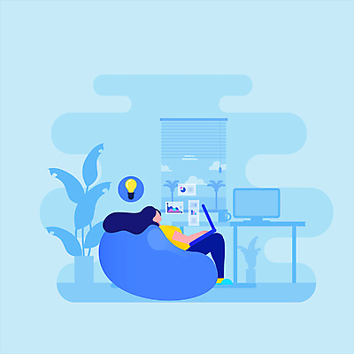 전신 여자 화분 여유 하늘색 비즈니스 전구 창문 그래프 한명 앉기 성인 노트북 사무 비즈니스우먼 휴양지 문서 얼굴없음 성인여자한명만 디지털노마드 빈백 워케이션 모션그래픽 MP4 MOV 1 감정 생활용품 모션 정보기술 사람 파란색 전자제품 장소 업무 직장인 동영상 여자한명만 성인여자만 파일형식