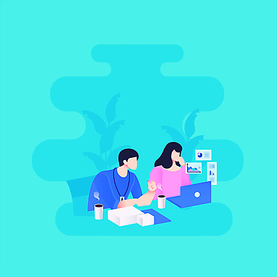 여자 남자 커피 비즈니스 회의 협력 상반신 성인 두명 컵 노트북 비즈니스맨 비즈니스우먼 토론 동료 민트색 얼굴없음 성인만 모션그래픽 MP4 MOV 식기 음료 컬러 관계 사람 전자제품 직장인 동영상 파일형식