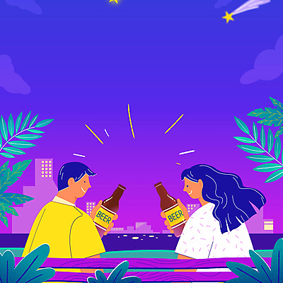 커플 여자 남자 여행 잎 벤치 밤하늘 맥주 병맥주 들기 상반신 성인 두명 여름 여름휴가 보라색 도시 유성 건배 맥주병 성인만 트로피컬아트 여름축제 모션그래픽 MP4 MOV 식물 계절 컬러 의자 관계 모션 하늘 술병 휴가 주류 사람 축제 야간 그림 동영상 파일형식 여름_계절