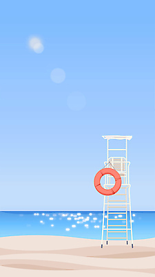 바다 백그라운드 의자 하늘 풍경 해변 사람없음 여름 햇빛 여름풍경 휴양지 튜브 모션그래픽 MP4 MOV 구명부환 계절 가구 태양 장소 안전장비 동영상 파일형식 여름_계절