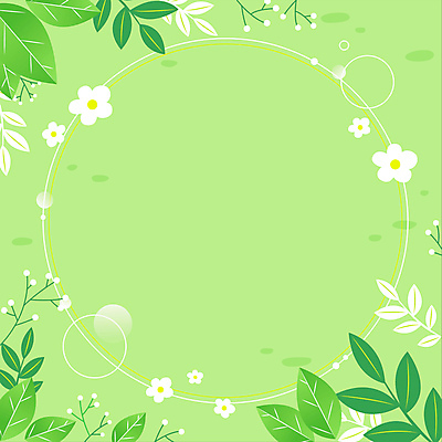 꽃 백그라운드 자연 나뭇잎 프레임 사람없음 연두색 원형 풀 모션그래픽 MP4 MOV 도형 식물 잎 초록색 생태계 동영상 파일형식