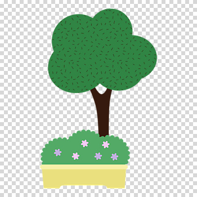 나무 편집이미지 화분 누끼 사람없음 봄 화단 PNG 식물 계절 파일형식