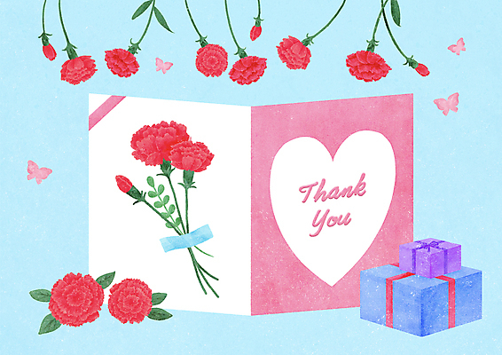 PSD 기념일 분홍색 하늘색 나비 일러스트 프레임 선물 사람없음 상자 사각형 축하 카네이션 감사 국내일러스트 카드프레임 도형 꽃 감정 컬러 곤충 컨셉 이벤트 파란색 파일형식