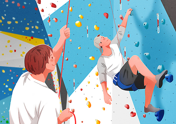 전신 PSD 남자 밧줄 스포츠 일러스트 상반신 성인 두명 운동 잡기 당기기 역동적 오르기 암벽등반 암벽등반가 인공암벽등반 클라이밍 성인남자만 국내일러스트 줄 컨셉 모션 건강 사람 등산 등반 남자만 성인만 파일형식