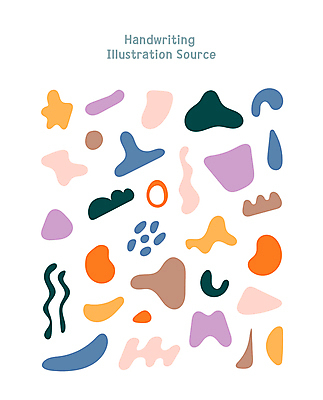 모양 선 일러스트 추상 사람없음 컬러풀 낙서 손그림 국내일러스트 AI파일 컬러 무늬 파일형식 벡터