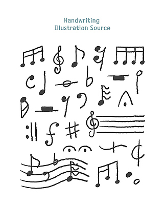 기호 선 음표 일러스트 사람없음 높은음자리표 낙서 오선지 손그림 8분음표 낮은음자리표 도돌이표 포르테 국내일러스트 AI파일 문자 음악 악보 오선 파일형식 벡터