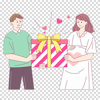 편집이미지 부부 여자 남자 들기 누끼 상반신 성인 두명 선물상자 부모 임산부 하트 PNG 정부정책 성인만 모양 커플 가족 모션 선물 사람 상자 임신 정책 파일형식
