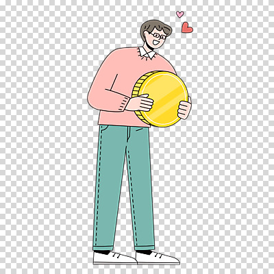 전신 편집이미지 남자 한명 미소 들기 누끼 성인 동전 하트 PNG 성인남자한명만 모양 1 돈 모션 표정 사람 남자한명만 성인남자만 파일형식