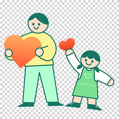 전신 편집이미지 여자 남자 어린이 사랑 미소 들기 누끼 소녀 성인 두명 하트 PNG 부녀 모양 딸 감정 가족 모션 표정 사람 아빠 파일형식