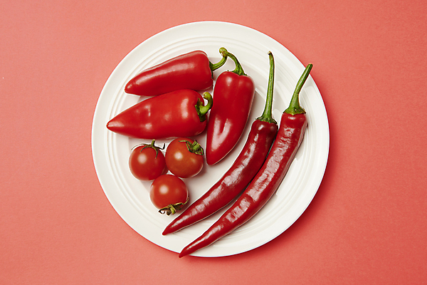 포토 JPG 스튜디오촬영 음식 방울토마토 파프리카 실내 사람없음 빨간색 홍고추 컬러푸드 미니파프리카 국내포토 컬러 토마토 채소 고추 내부 파일형식