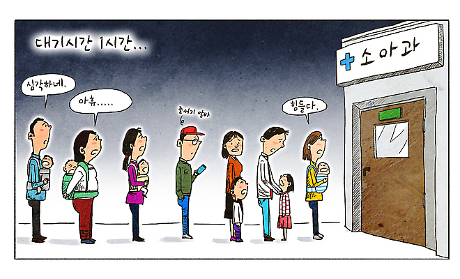 전신 PSD 여자 남자 어린이 말풍선 일러스트 안기 피곤 경고 들기 소녀 소년 여러명 성인 건물 스마트폰 부모 문 진료 환자 아기 기다림 한숨 위험 사회이슈 업기 소아과 질서 아르바이트 줄서기 힘듦 아기띠 국내일러스트 건축물 다수 컨셉 의학 가족 모션 병원 사람 핸드폰 스마트기기 아기용품 예절 파일형식