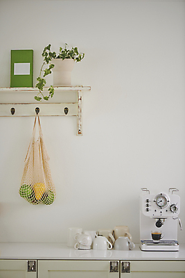 포토 JPG 화분 백그라운드 과일 휴식 선반 실내 사람없음 책 주방 흰색 커피잔 오브젝트 에스프레소 에스프레소머신 네트백 국내포토 커피 컬러 가구 컨셉 가방 잔 내부 커피용품 파일형식