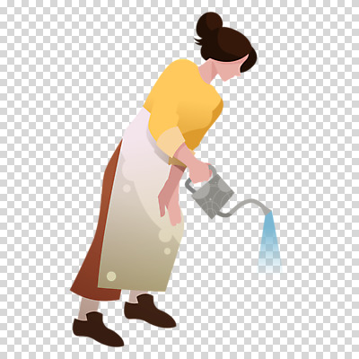 전신 편집이미지 여자 숙이기 한명 들기 누끼 성인 앞치마 물뿌리개 물주기 PNG 성인여자한명만 1 포즈 모션 사람 여자한명만 성인여자만 파일형식