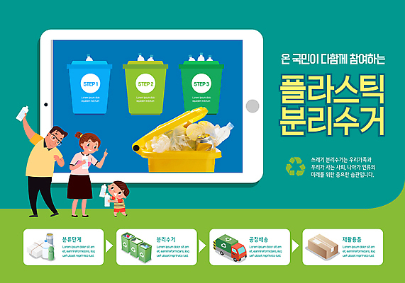 전신 템플릿 여자 남자 포스터 어린이 가족 들기 소년 성인 세명 초록색 상자 태블릿 재활용 가리킴 플라스틱 에코 분리수거 페트병 재활용품 분리수거함 포스터템플릿 이미지템플릿 AI파일 컬러 관계 모션 재질 사람 손짓 전자제품 스마트기기 환경 친환경 수거함 병_담는 파일형식 벡터