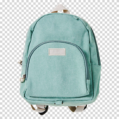 편집이미지 책가방 누끼 사람없음 PNG 민트색 컬러 가방 파일형식