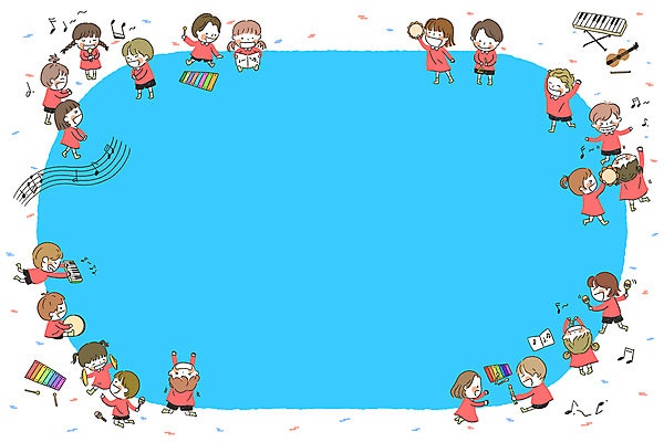 PSD 여자 남자 어린이 음악 연주 음표 일러스트 노래 프레임 서기 웃음 들기 앉기 소녀 소년 여러명 파란색 손들기 춤 피아노 바이올린 악보 북 음악교육 유치원복 탬버린 실로폰 리코더 심벌즈 합창 타원형 마라카스 어린이만 카피스페이스 국내일러스트 기호 옷 교육 컬러 다수 모션 현악기 문화예술 타악기 표정 사람 공백 원형 건반악기 목관악기 파일형식