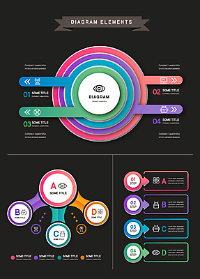 디자인 일러스트 비즈니스 그래프 사람없음 그래픽 컬러풀 원형 코딩 국내일러스트 AI파일 도형 컬러 컴퓨터교육 파일형식 벡터