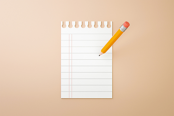 PSD 편집 편집이미지 프레임 사람없음 연필 3D 모형 메모지 디지털합성 베이지색 카피스페이스 편집소스 편집3D 컬러 학용품 필기구 사무용품 공백 파일형식