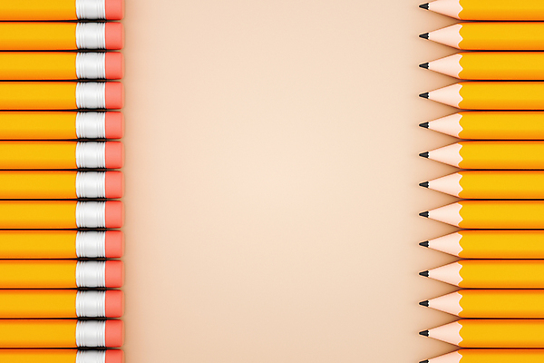 PSD 편집 편집이미지 프레임 사람없음 연필 3D 모형 주황색 디지털합성 지우개 지우개연필 카피스페이스 편집소스 편집3D 컬러 학용품 필기구 공백 파일형식