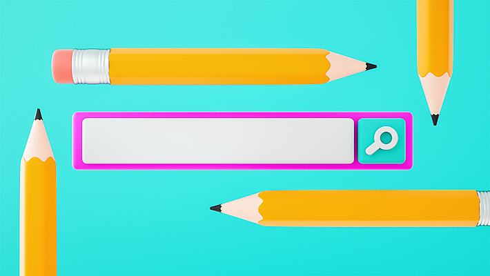 PSD 편집 편집이미지 프레임 사람없음 연필 3D 모형 디지털합성 검색창 민트색 카피스페이스 편집소스 편집3D 컬러 학용품 필기구 공백 파일형식