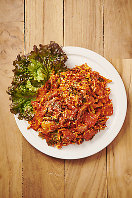 포토 JPG 사람없음 상추 생선요리 기호식품 회무침 밴댕이 국내포토 음식 채소 어류 무침 파일형식