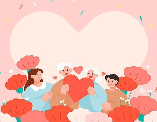 여자 노년 남자 분홍색 일러스트 가족 프레임 선물 미소 들기 여러명 상반신 성인 하트 축하 잡기 어버이날 카네이션 감사 꽃가루 가정의달 카피스페이스 국내일러스트 AI파일 모양 기념일 꽃 감정 컬러 다수 컨셉 관계 모션 표정 사람 공백 5월 가루 파일형식 벡터