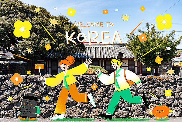 전신 백인 캐릭터 여자 남자 꽃 일러스트 귤 한옥 성인 두명 친구 스마트폰 제주도 여행객 걷기 봄풍경 봄 한복 돌하르방 국내여행 셀카봉 성인만 일러캐릭터 AI파일 갓모자 서양인 식물 모자_잡화 한국전통 계절 여행 고건축 과일 관계 모션 전통소품 한국 사람 풍경 핸드폰 스마트기기 전통의상 파일형식 벡터