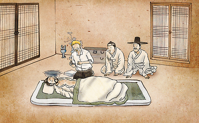 전신 PSD 서양인 남자 기독교 일러스트 의학 붓터치 여러명 성인 치료 눕기 진료 천주교 환자 의사 무릎꿇기 한복 조선시대 동양화 과거 양반 선교사 선교 선교활동 선비 의료봉사 성인남자만 국내일러스트 갓모자 외국인 모자_잡화 한국전통 종교 다수 컨셉 모션 전통소품 미술 사람 의료진 봉사 기독교인 역사 전통의상 신분 남자만 성인만 파일형식