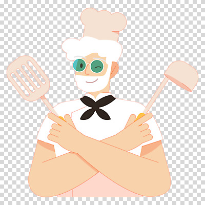 편집이미지 노년 남자 요리사모자 윙크 한명 들기 누끼 상반신 선글라스 요리사 국자 뒤집개 PNG 노인남자한명만 직업 모자_잡화 1 안경 모션 주방용품 표정 사람 성인 남자한명만 노인남자만 파일형식