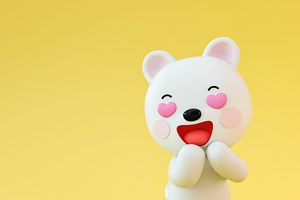 PSD 편집 편집이미지 캐릭터 행복 사람없음 노란색 3D소스 3D 손들기 하트 개 강아지 수줍음 디지털합성 손모으기 카피스페이스 편집3D 모양 감정 컬러 포유류 모션 손짓 반려동물 공백 파일형식