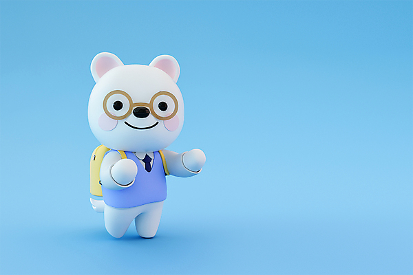 PSD 편집 편집이미지 캐릭터 교육 교복 하늘색 학교 책가방 사람없음 3D소스 3D 손들기 개 강아지 손내밀기 디지털합성 에듀 안경낌 편집3D 옷 안경 가방 포유류 모션 손짓 파란색 반려동물 에듀케이션 파일형식