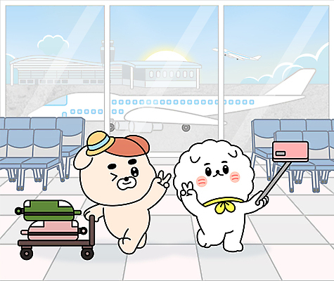 반려견 해외여행 의자 일러스트 비행기 들기 사람없음 캐리어 강아지 밀기 공항 셀프카메라 브이 개캐릭터 셀카봉 공항카트 세계강아지의날 국내일러스트 AI파일 해외 기념일 동물캐릭터 여행 가구 항공교통 교통시설 모션 대중교통 손짓 반려동물 여행가방 사진촬영 카트 개 파일형식 벡터