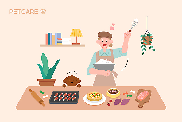 그릇 여자 반려견 일러스트 식재료 도마 요리 한명 들기 상반신 성인 강아지 전문직 거품기 밀대 개사료 애견간식 핸드메이드 성인여자한명만 펫푸드 세계강아지의날 국내일러스트 AI파일 직업 1 식기 기념일 모션 주방용품 사람 반려동물 개 먹이 애견용품 여자한명만 성인여자만 파일형식 벡터