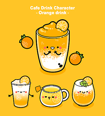 오렌지 일러스트 팔벌리기 잔 사람없음 노란색 주황색 카페 머그컵 손모으기 티백 월간캐릭터 오렌지스무디 일러캐릭터 AI파일 캐릭터 식기 컬러 과일 모션 손짓 컵 차_음료 상점 스무디 파일형식 벡터