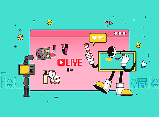 캐릭터 말풍선 일러스트 윙크 들기 손짓 사람없음 건물 뷰티 카메라 화장품 하트 삼각대 이모티콘 인터넷창 메이크업브러쉬 소셜네트워크 크리에이터 뷰티크리에이터 1인미디어 라이브커머스 국내일러스트 일러캐릭터 AI파일 모양 직업 건축물 인터넷 모션 표정 전자제품 붓 방송 모바일쇼핑 파일형식 벡터