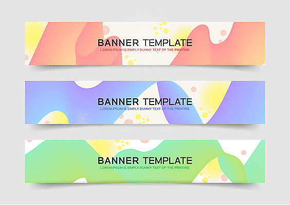템플릿 배너 배너템플릿 가로배너 분홍색 곡선 추상 사람없음 그래픽 가로 연두색 파란색 현수막 원형 웨이브 그라데이션 물결무늬 배너세트 이미지템플릿 AI파일 도형 물결 선 컬러 무늬 초록색 세트 파일형식 벡터