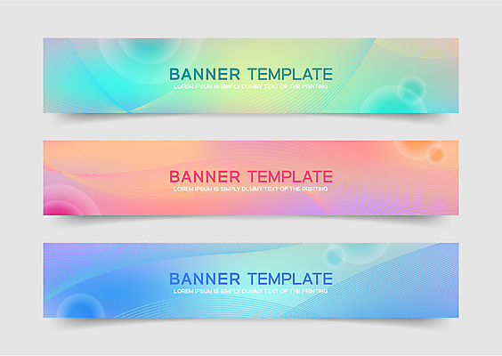 템플릿 배너 배너템플릿 가로배너 분홍색 하늘색 곡선 사람없음 그래픽 가로 연두색 컬러풀 현수막 원형 그라데이션 배너세트 이미지템플릿 AI파일 도형 선 컬러 초록색 파란색 세트 파일형식 벡터