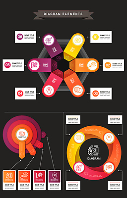 디자인 교육 일러스트 그래프 사람없음 그래픽 인포그래픽 원형 심플 단계 순서 타임라인 AI_인공지능 국내일러스트 AI파일 도형 파일형식 벡터