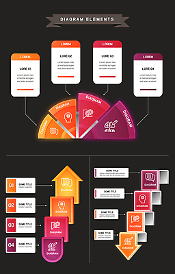 디자인 교육 화살표 일러스트 그래프 사람없음 그래픽 사각형 인포그래픽 삼각형 입체 아치 심플 단계 순서 AI_인공지능 국내일러스트 AI파일 도형 파일형식 벡터