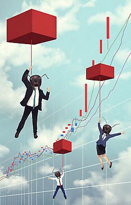 전신 PSD 여자 남자 일러스트 그래프 매달리기 정장 성인 세명 사각형 파이팅 비행 잡기 비즈니스맨 비즈니스우먼 주식 재테크 투자 풍선 개미 주가상승 주식투자 주식표 폭등 성인만 국내일러스트 도형 옷 곤충 비즈니스 모션 사람 금융 직장인 상승 파일형식