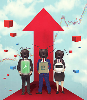 전신 PSD 구름 여자 남자 화살표 일러스트 그래프 서기 들기 정장 성인 세명 사각형 비즈니스맨 비즈니스우먼 주식 건전지 로봇 재테크 투자 반도체 개미 주가상승 주식투자 주식표 폭등 성인만 국내일러스트 자연요소 도형 옷 곤충 비즈니스 모션 사람 금융 직장인 상승 파일형식