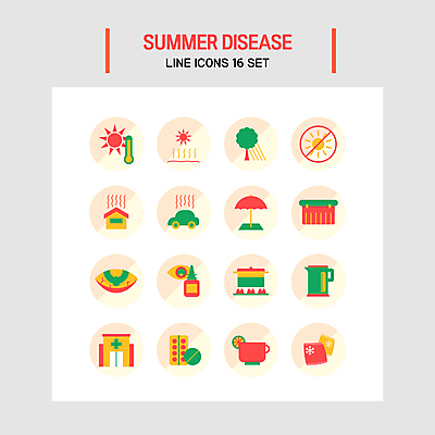 나무 아이콘 음료 자동차 주택 병원 사람없음 빨간색 초록색 여름 태양 알약 파라솔 뜨거움 냄비 그늘 온도 아이스박스 안약 얼음팩 전기포트 충혈 2D아이콘 AI파일 자연요소 식물 계절 육상교통 컬러 의학 건물 약 솥 파일형식 벡터