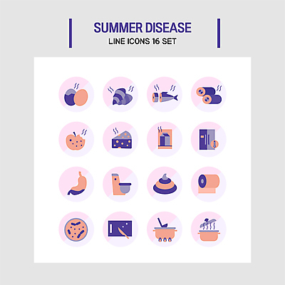 아이콘 치즈 도마 어류 사람없음 여름 계란 보라색 우유 냄비 국자 냉장고 위장 변기 식칼 변 곰팡이 균 두루마리화장지 식중독 썩음 2D아이콘 AI파일 계절 컬러 주방용품 유제품 알 수중동물 가전제품 장기_의학 화장지 솥 파일형식 벡터