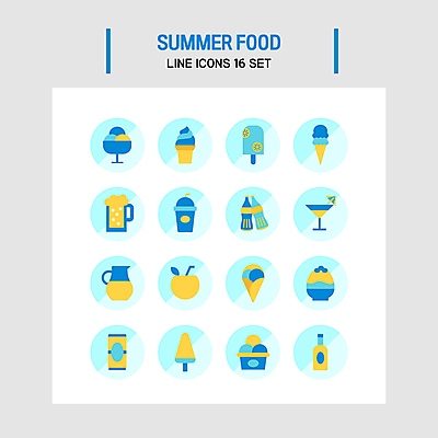 아이콘 술병 디저트 여름음식 생맥주 종류 사람없음 여름 파란색 주스 다양 칵테일 캔 콜라 빙수 콘아이스크림 막대아이스크림 코코넛주스 콜라병 테이크아웃컵 2D아이콘 AI파일 계절 음료 음식 컬러 다수 병_용기 아이스크림 맥주 주류 컵 탄산음료 코코넛 음료수병 파일형식 벡터 여름_계절