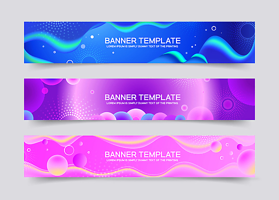 템플릿 배너 배너템플릿 가로배너 물결 분홍색 백그라운드 곡선 추상 사람없음 그래픽 가로 파란색 세트 보라색 현수막 원형 그라데이션 기하학 AI파일 도형 선 컬러 무늬 파일형식 벡터