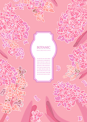 꽃잎 꽃 분홍색 백그라운드 일러스트 사람없음 히아신스 보테니컬아트 국내일러스트 AI파일 식물 컬러 파일형식 벡터