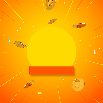 백그라운드 프레임 이벤트 사람없음 노란색 동전 원형 꽃가루 모션그래픽 MP4 MOV 도형 컬러 돈 가루 동영상 파일형식