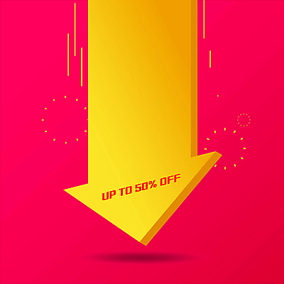 화살표 분홍색 백그라운드 이벤트 사람없음 쇼핑 노란색 세일 하락 카피스페이스 모션그래픽 MP4 MOV 컬러 컨셉 공백 동영상 파일형식